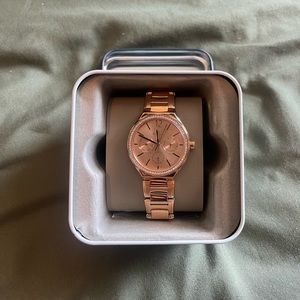 Gold Fossil Watch